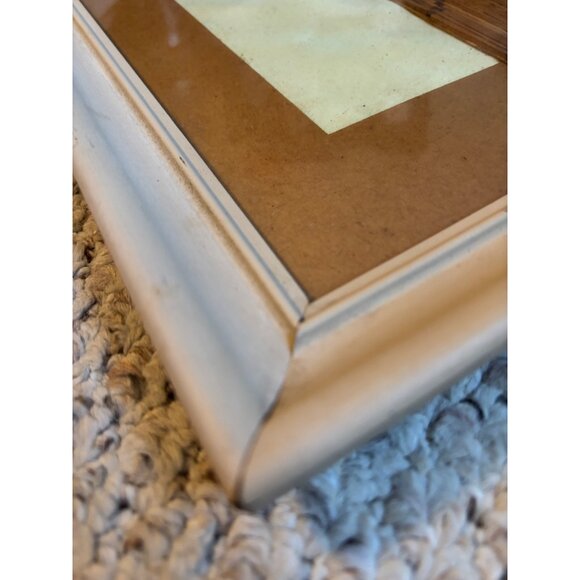 Vintage Tramp Art Hanging Matchstick Cross 14x18 framed - Picture 7 of 7